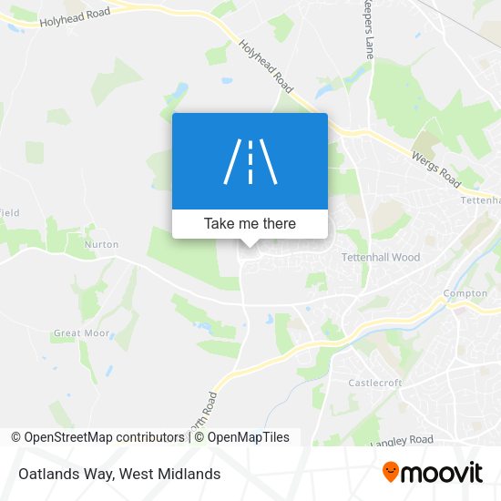 Oatlands Way map