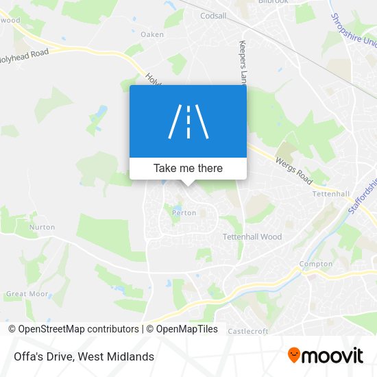 Offa's Drive map