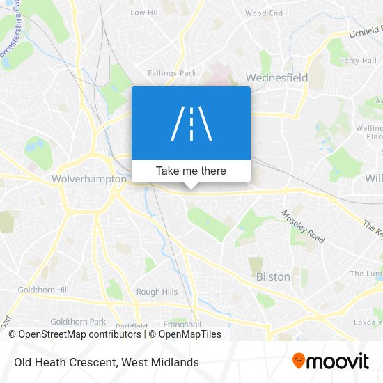 Old Heath Crescent map