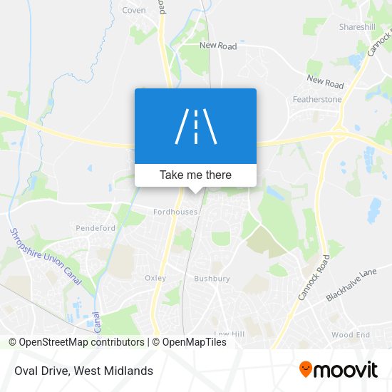 Oval Drive map