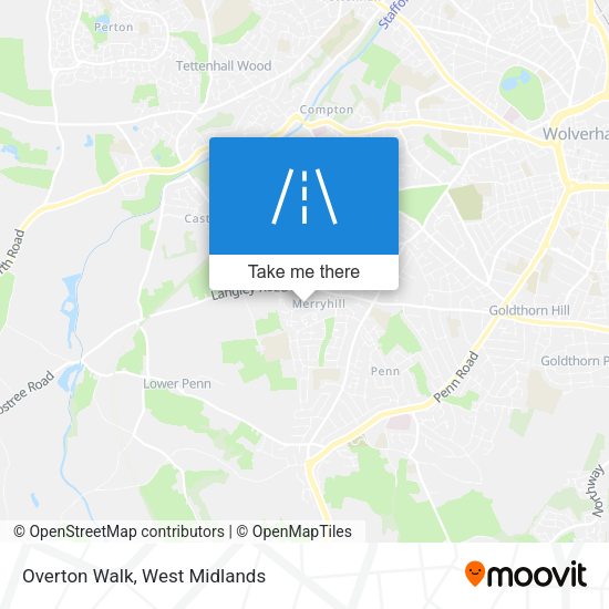 Overton Walk map