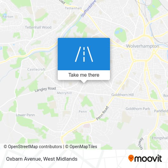 Oxbarn Avenue map