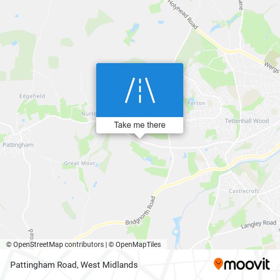 Pattingham Road map