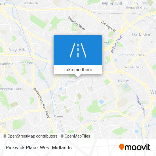 Pickwick Place map