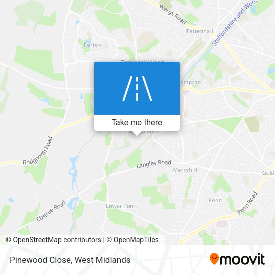 Pinewood Close map