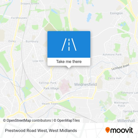 Prestwood Road West map