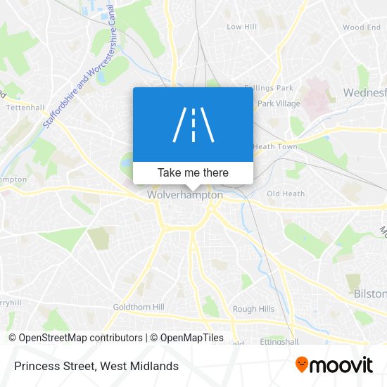 Princess Street map