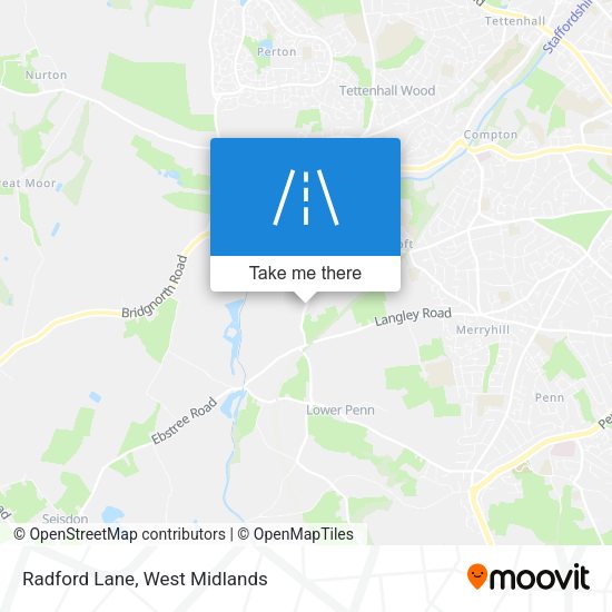 Radford Lane map