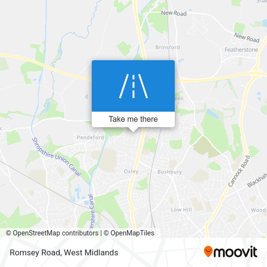 Romsey Road map