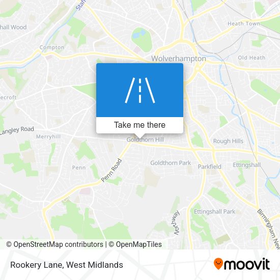 Rookery Lane map