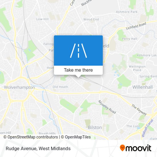 Rudge Avenue map