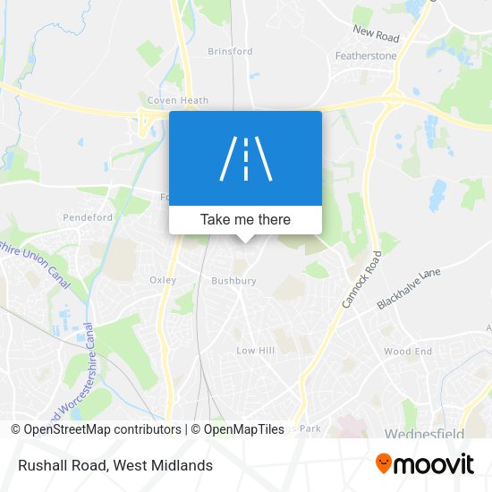 Rushall Road map