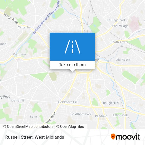 Russell Street map