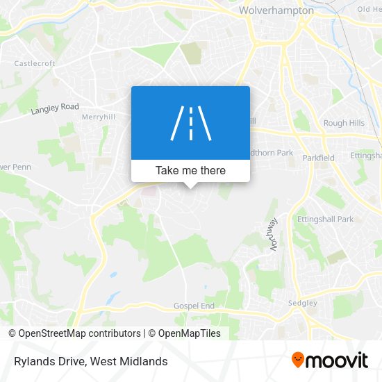 Rylands Drive map