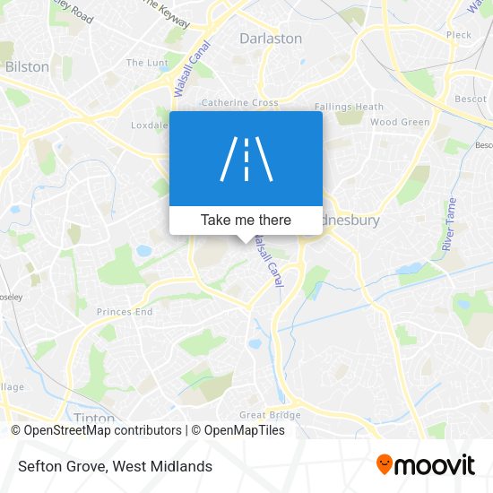 Sefton Grove map