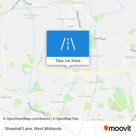 Shawhall Lane map