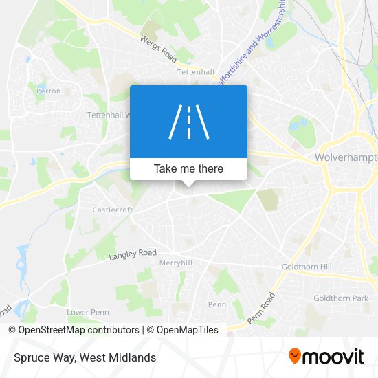 Spruce Way map