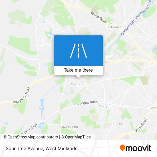 Spur Tree Avenue map