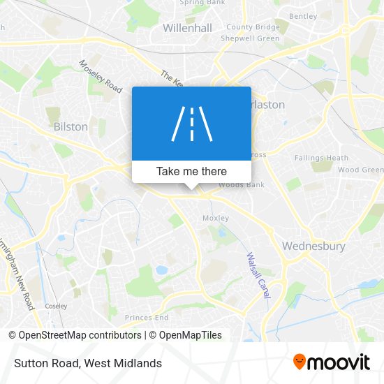 Sutton Road map