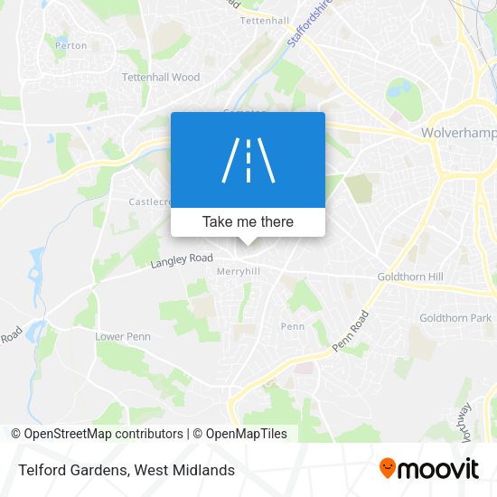 Telford Gardens map
