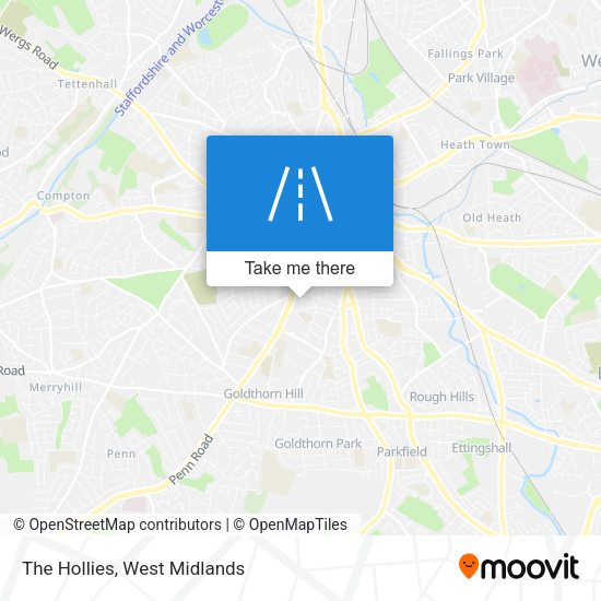 The Hollies map