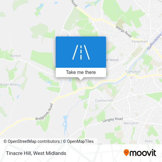 Tinacre Hill map
