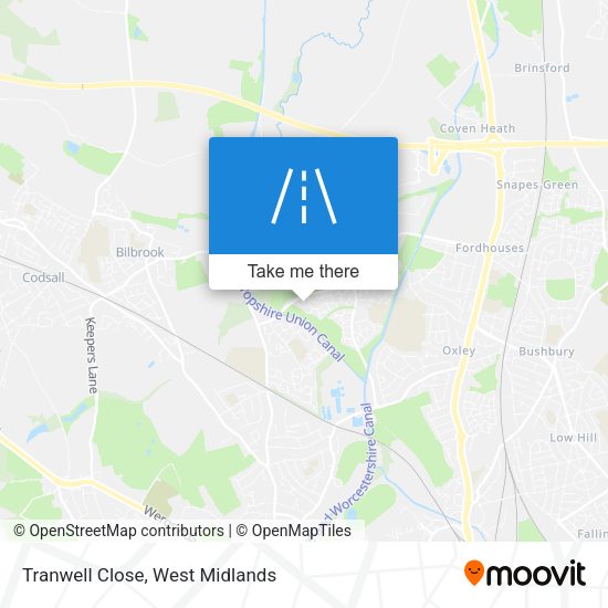 Tranwell Close map