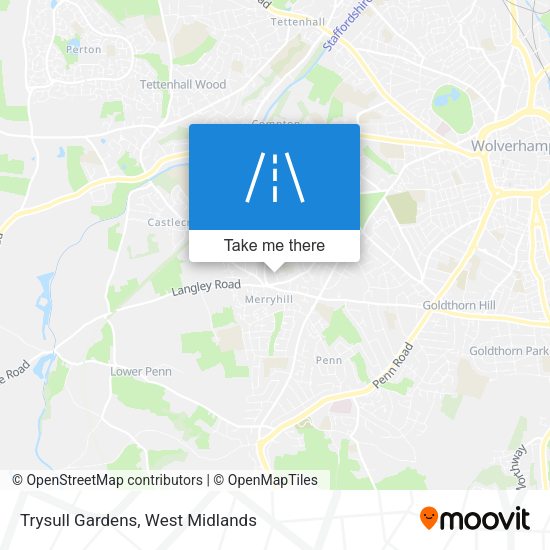 Trysull Gardens map