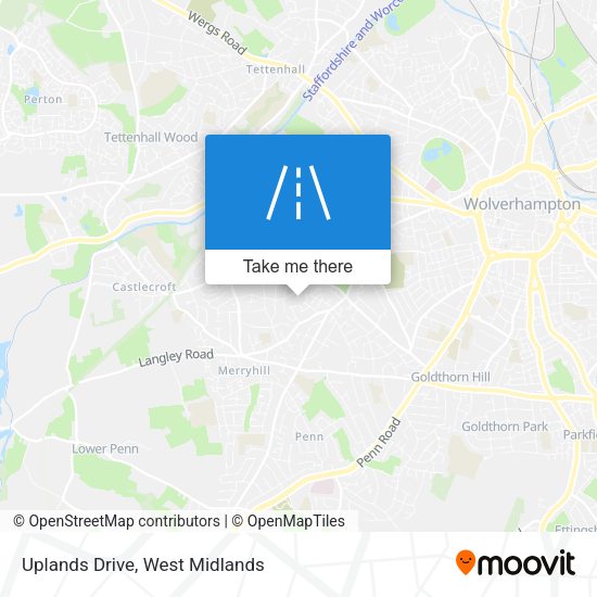Uplands Drive map
