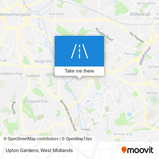 Upton Gardens map