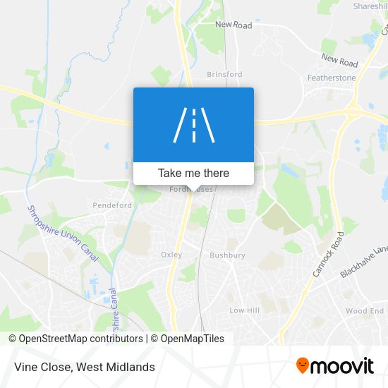 Vine Close map