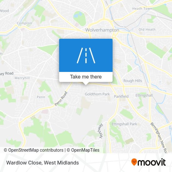 Wardlow Close map