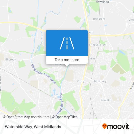 Waterside Way map