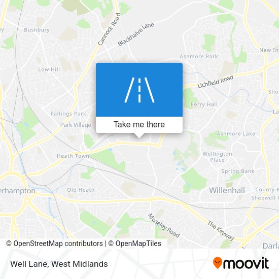 Well Lane map