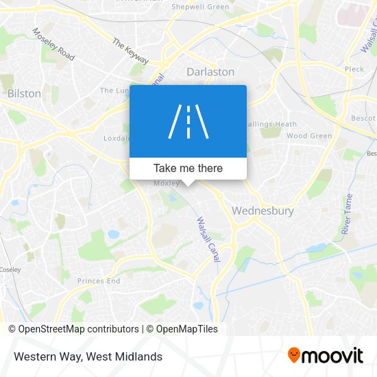Western Way map