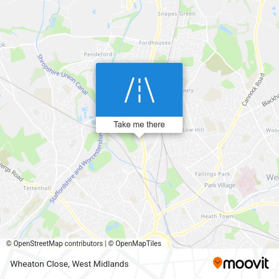 Wheaton Close map