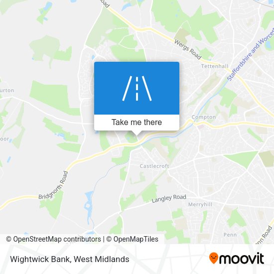 Wightwick Bank map