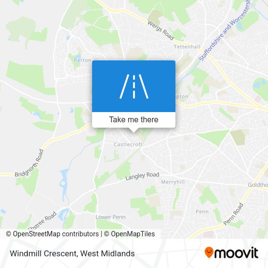Windmill Crescent map