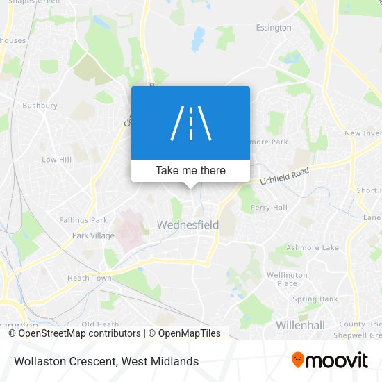 Wollaston Crescent map
