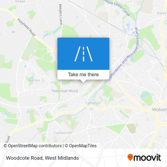 Woodcote Road map