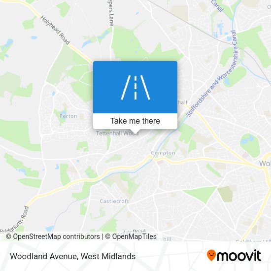 Woodland Avenue map