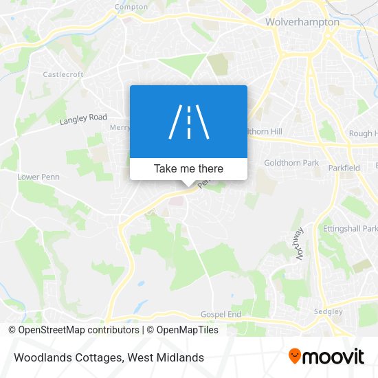 Woodlands Cottages map