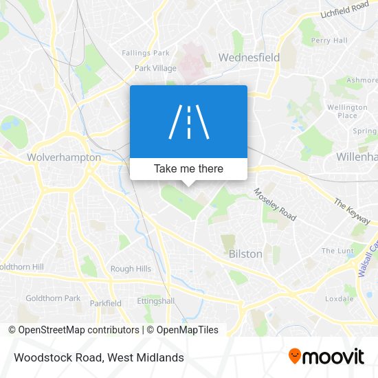 Woodstock Road map