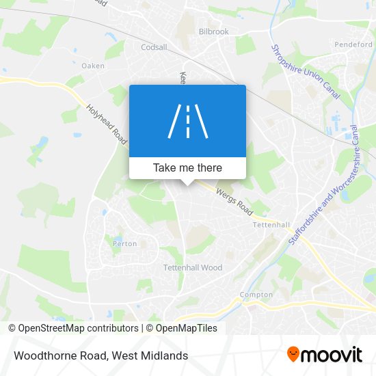 Woodthorne Road map