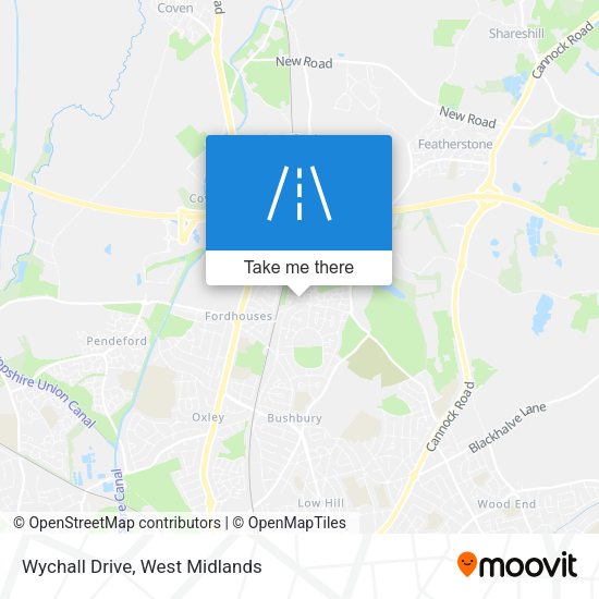 Wychall Drive map