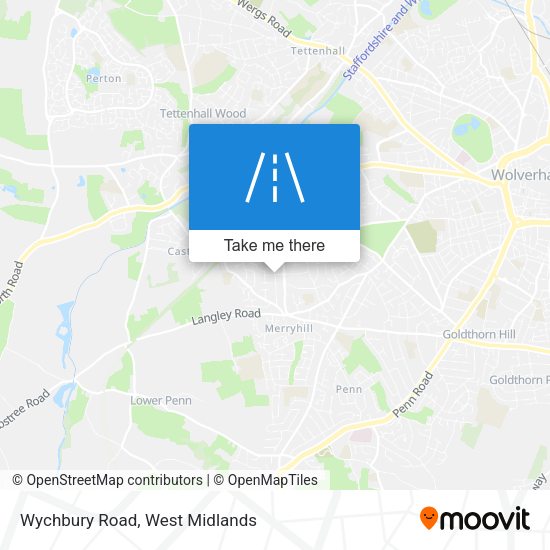 Wychbury Road map