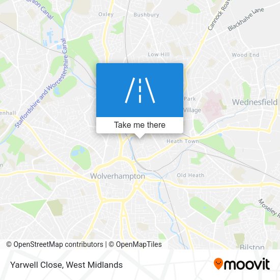 Yarwell Close map