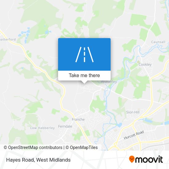 Hayes Road map