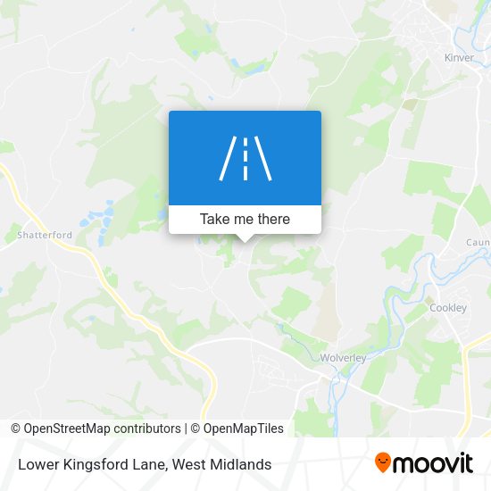 Lower Kingsford Lane map