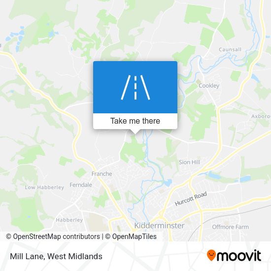 Mill Lane map